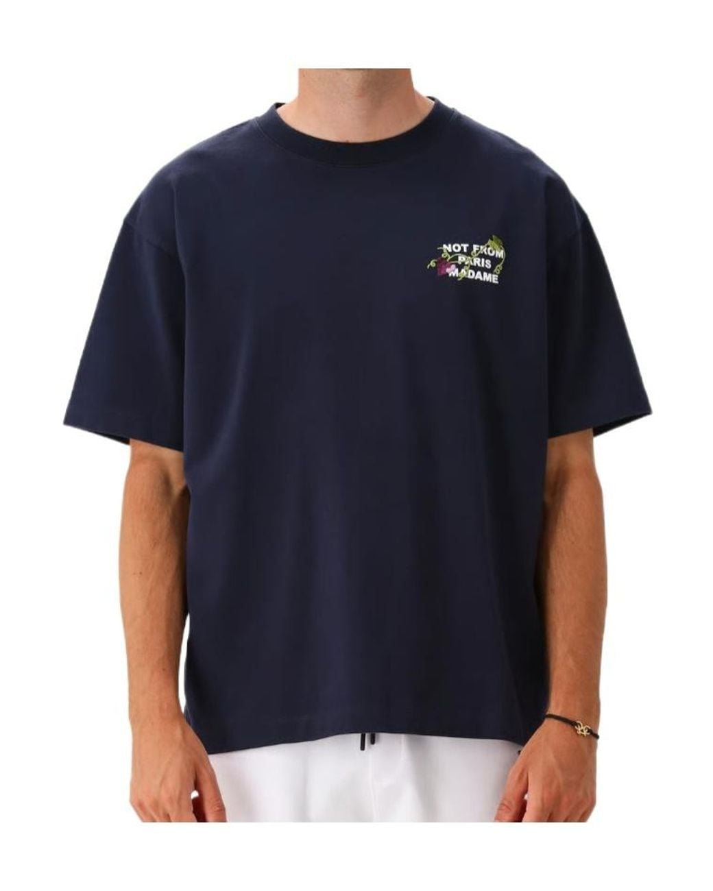 Drole de Monsieur Blue Drôle De Monsieur Vine Slogan T-Shirt for men