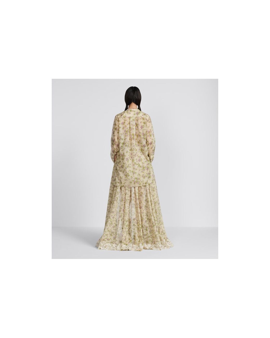 Dior Natural Mid-Length Skirt