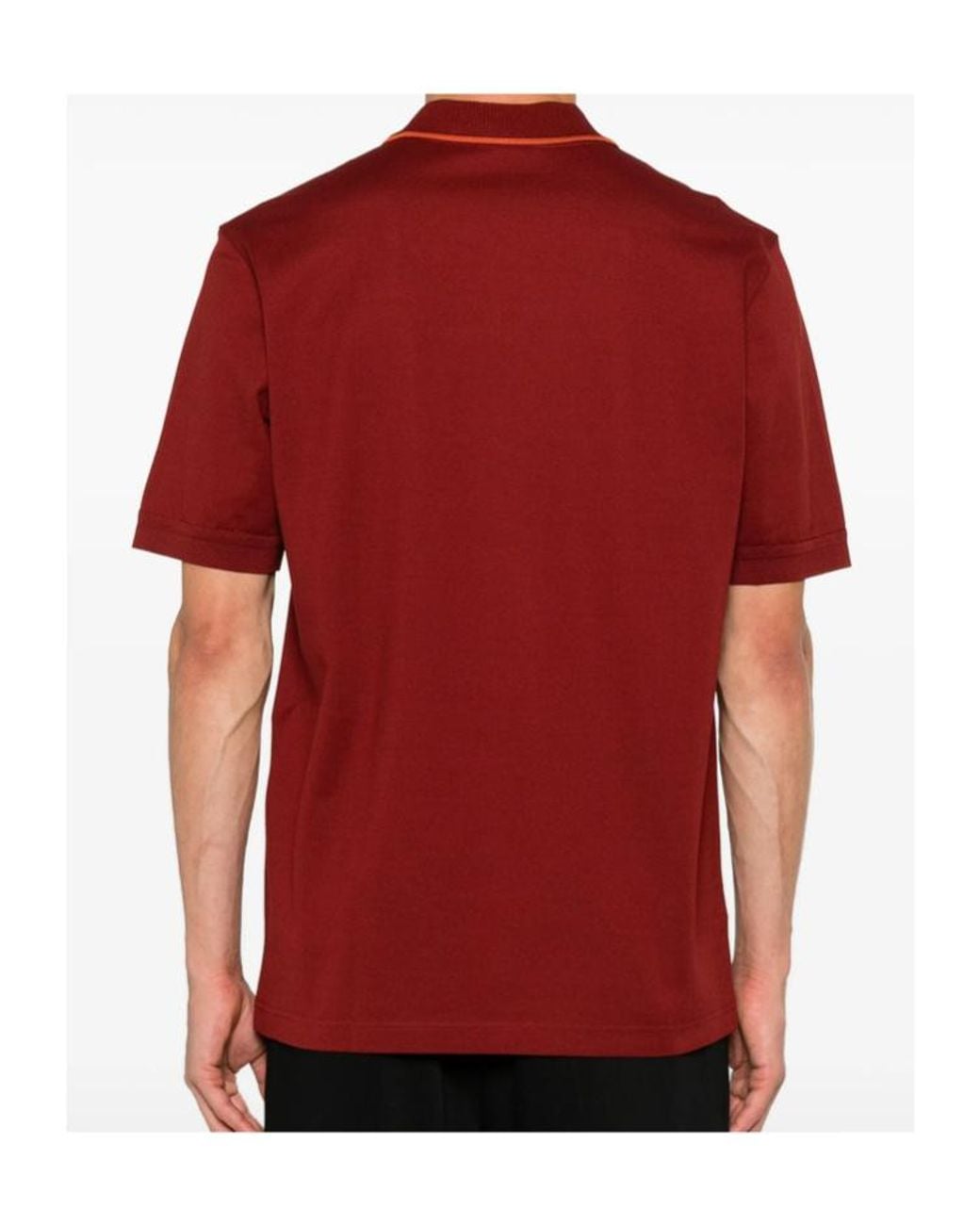 Ferragamo Red Short-Sleeved Polo Shirt for men