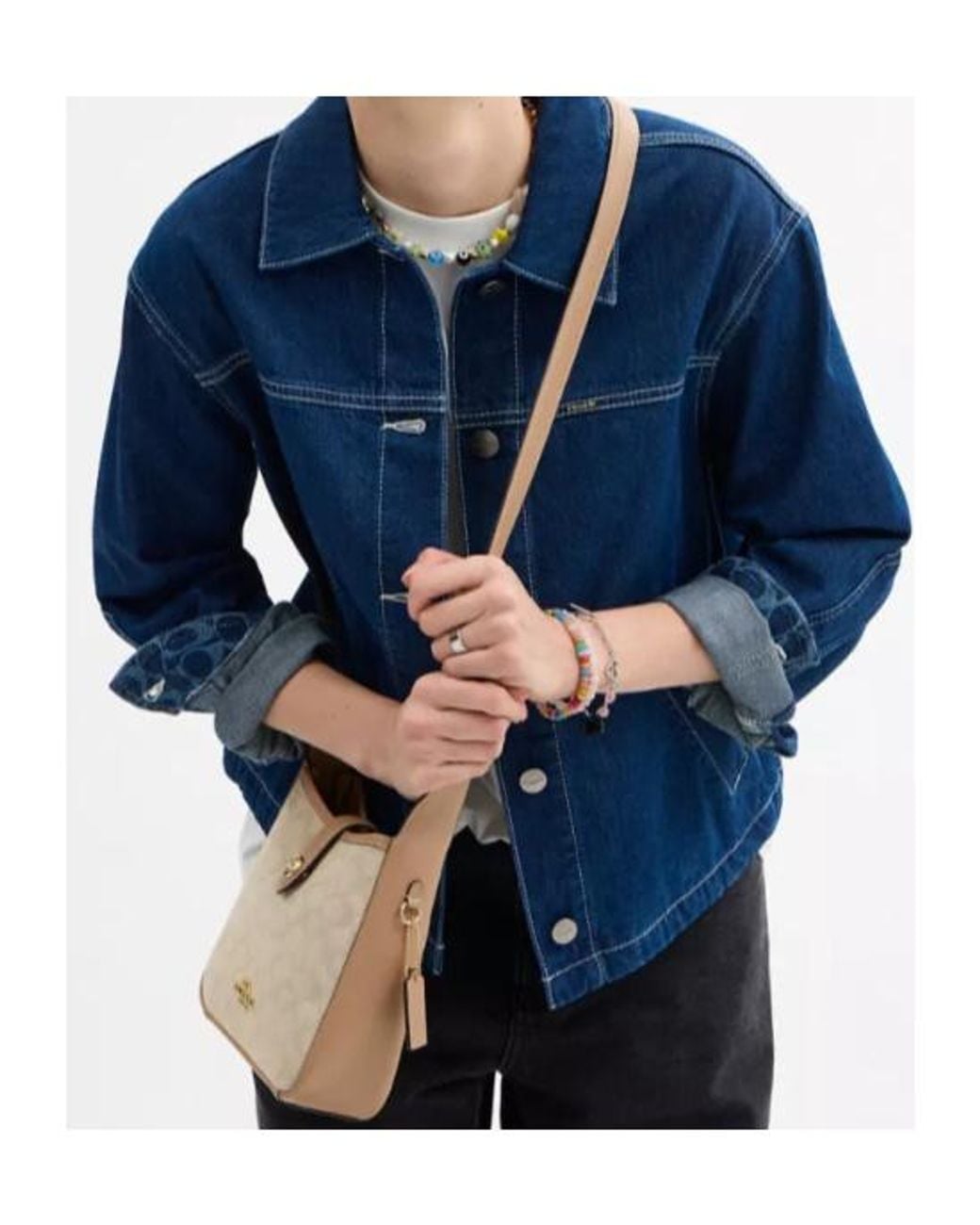COACH Natural Hadley Mini Crossbody Bag