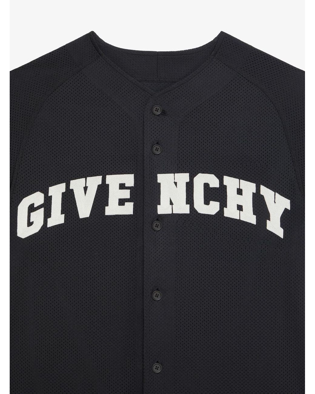 Givenchy Black College Baseball Shirt for men