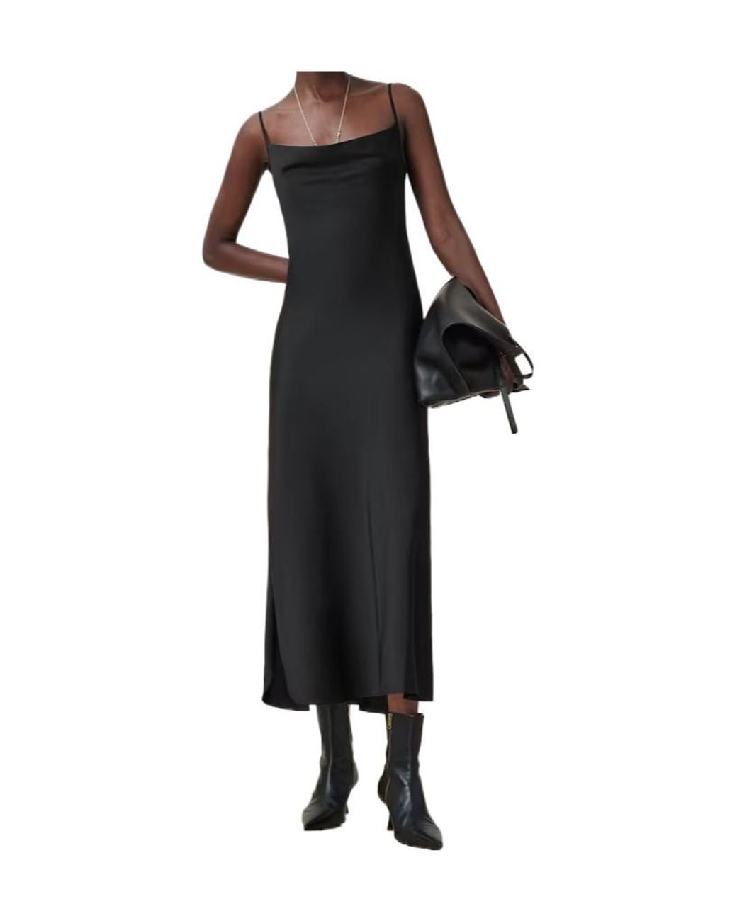 AllSaints Blue Hadley Slip Dress