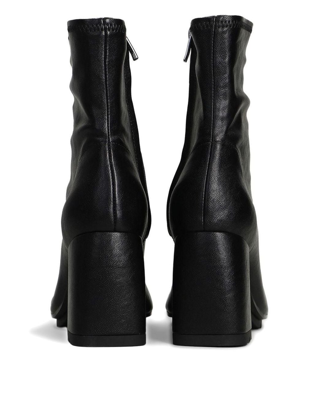 Ash Black Chunky-Heeled Ankle Boots