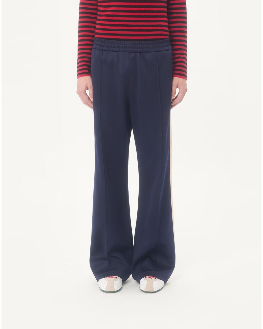 Valentino Blue Logo Plaque Track Pants for men
