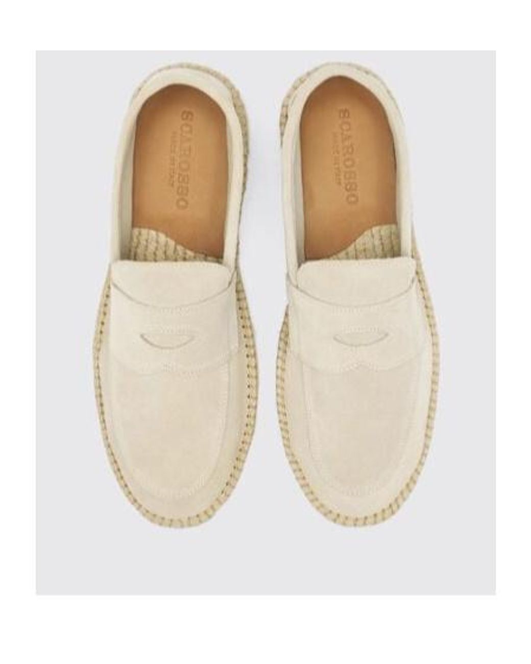 Scarosso White Diego Round-Toe Espadrilles for men