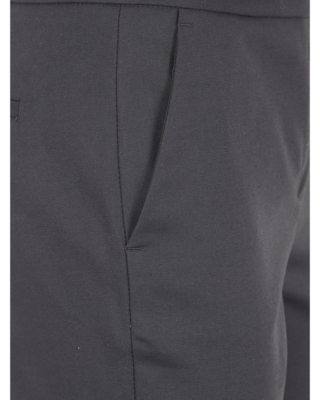 Peserico Blue High-Waisted Straight-Leg Trousers