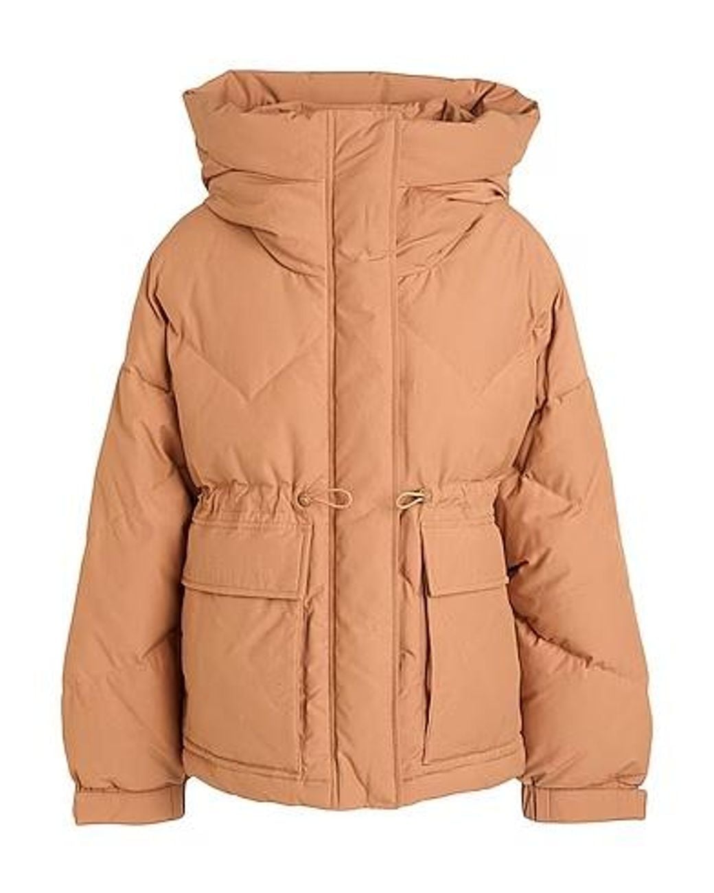 MAX&Co. Brown Long Hooded Down Jacket