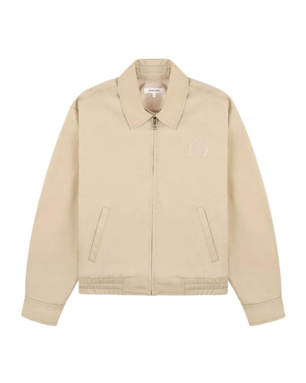 Sporty & Rich Natural Hw Crest Jacket