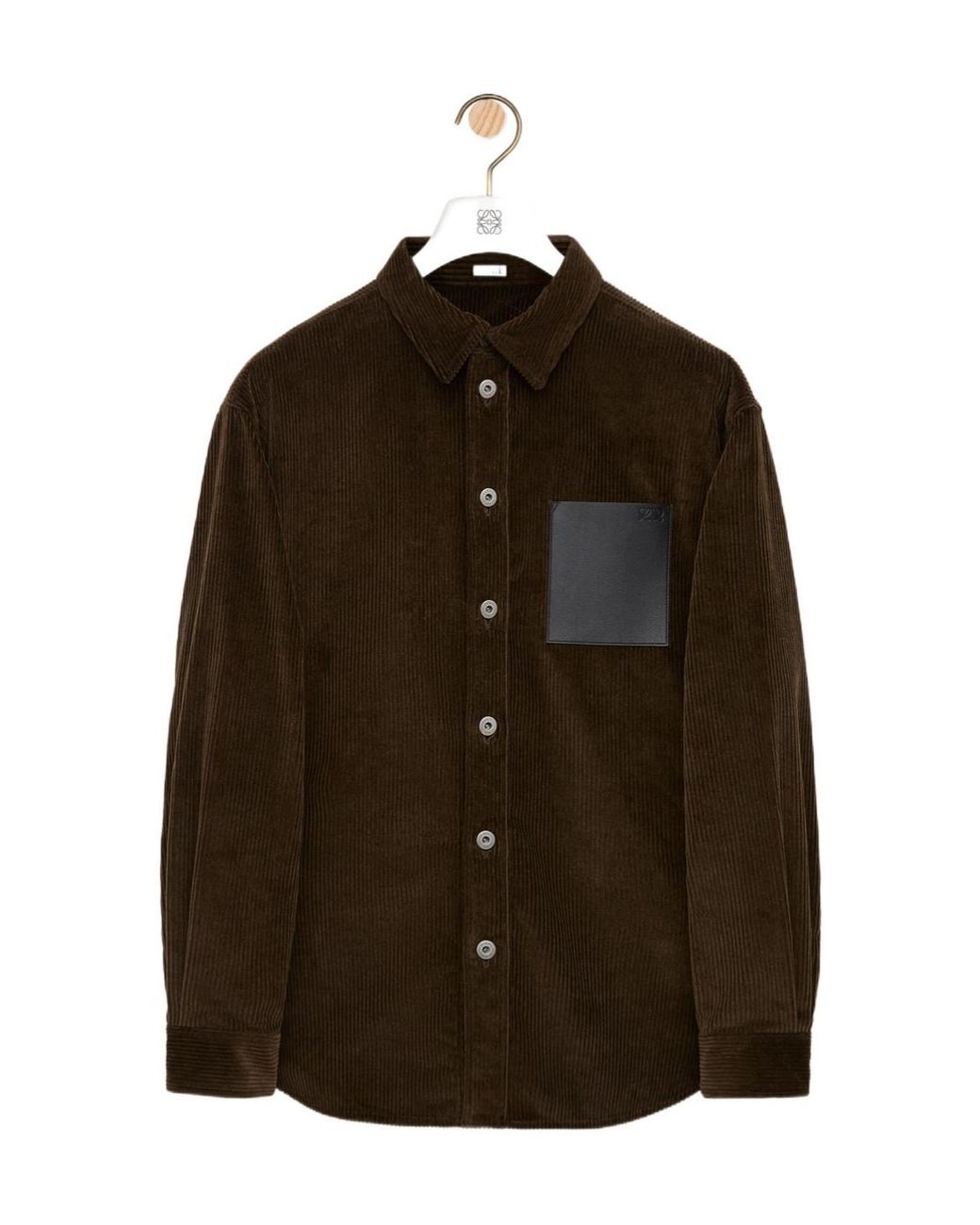Loewe Brown Long Sleeve Buttoned Shirt for men