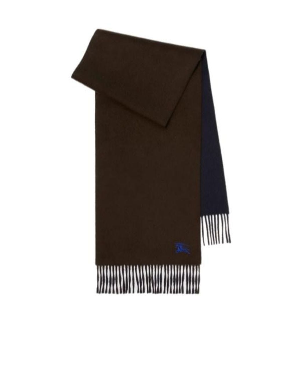 Burberry Black Checked Fringed-Edge Scarf