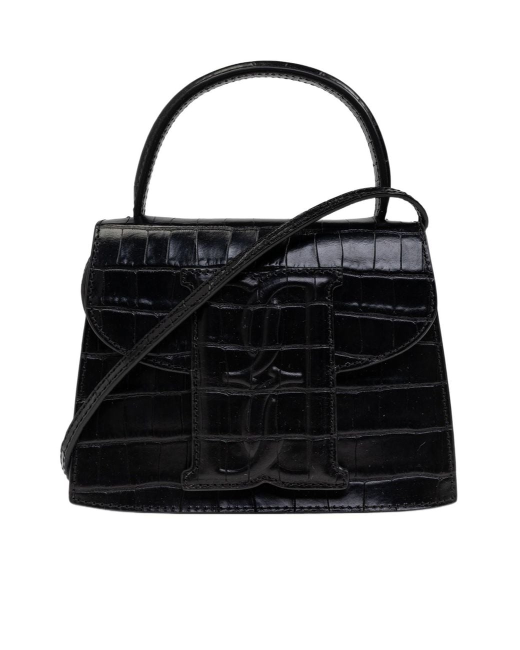 By Malene Birger Black Ramil Embossed Shoulder Bag