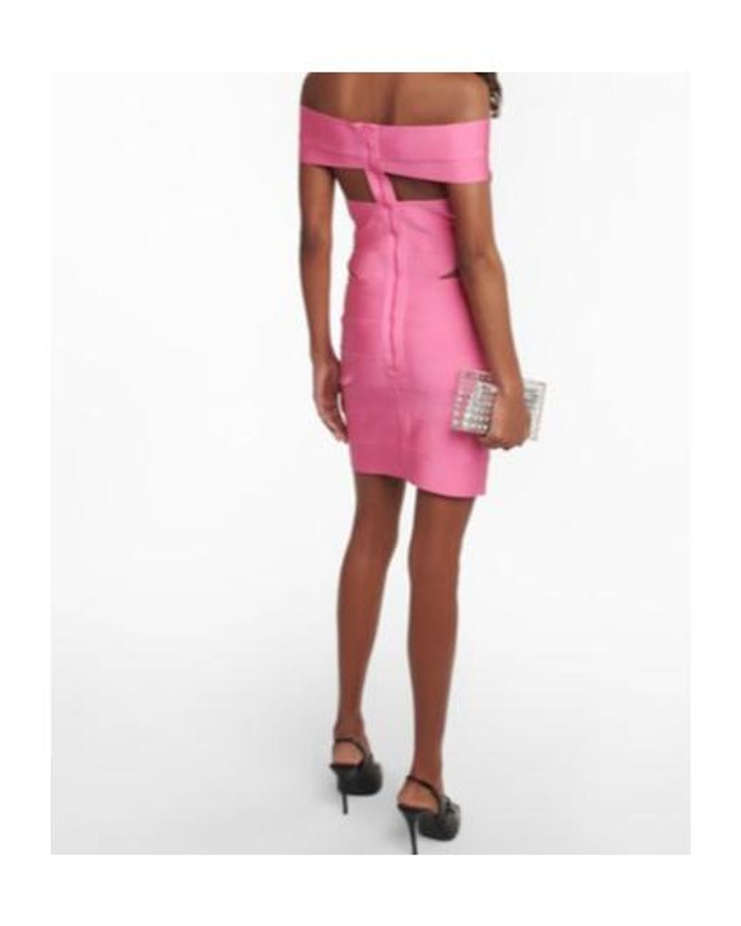 Alexandre Vauthier Pink Off-The-Shoulder Minidress