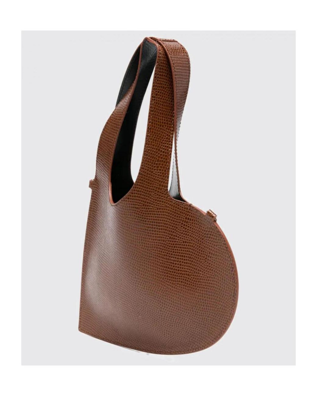 Coperni Brown Mini Heart Top Handle Tote Bag