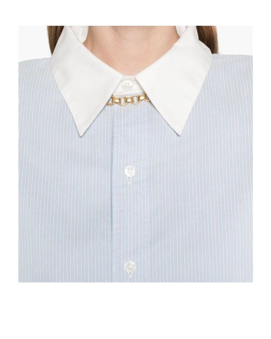 Saint Laurent Blue Winchester Boyfriend Shirt
