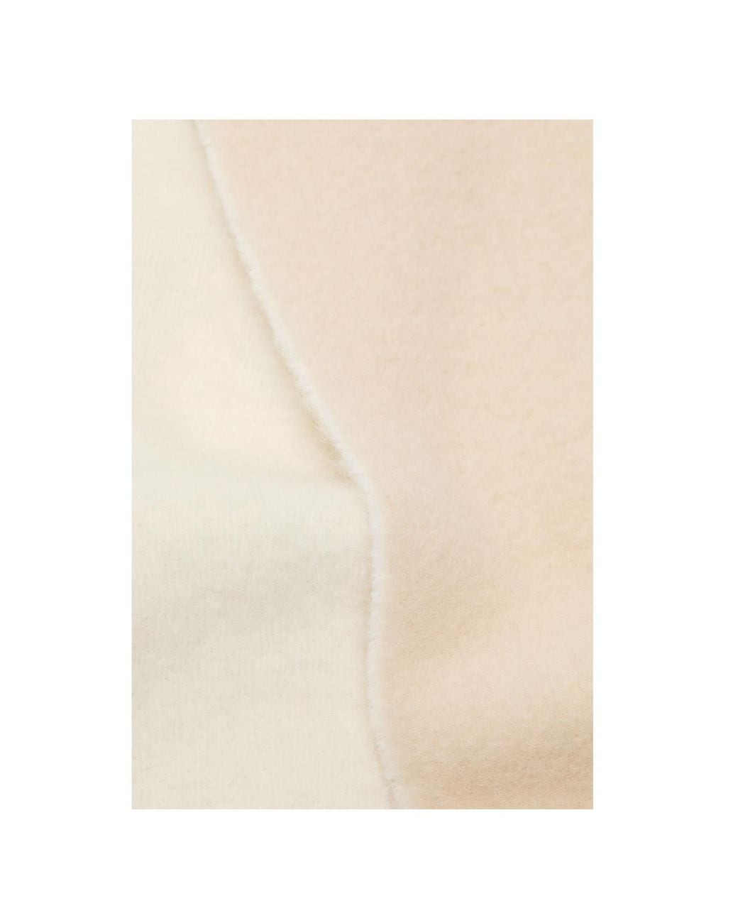Acne White Logo Patch Fringed Scarf