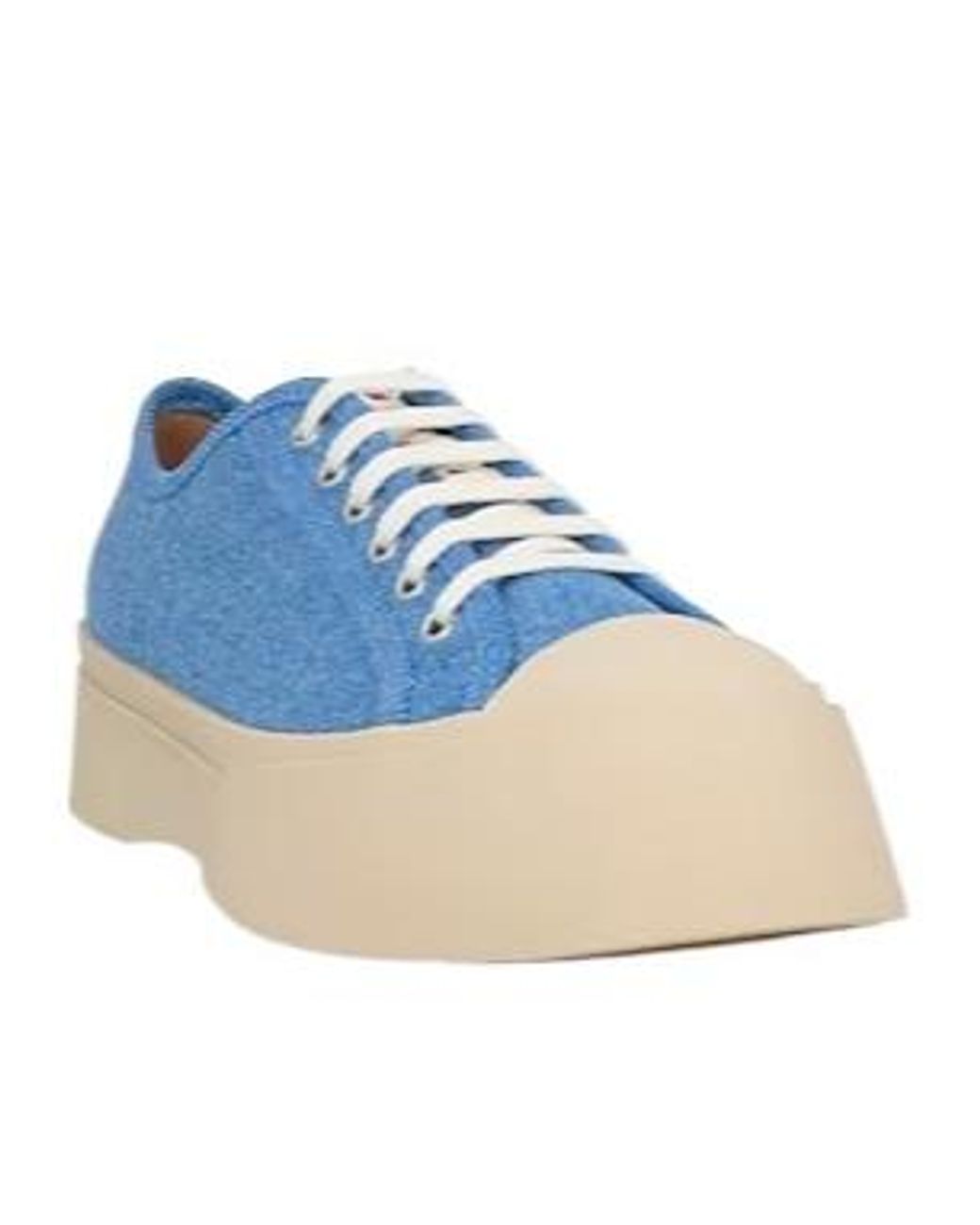 Marni Blue Plain Colour Trainers