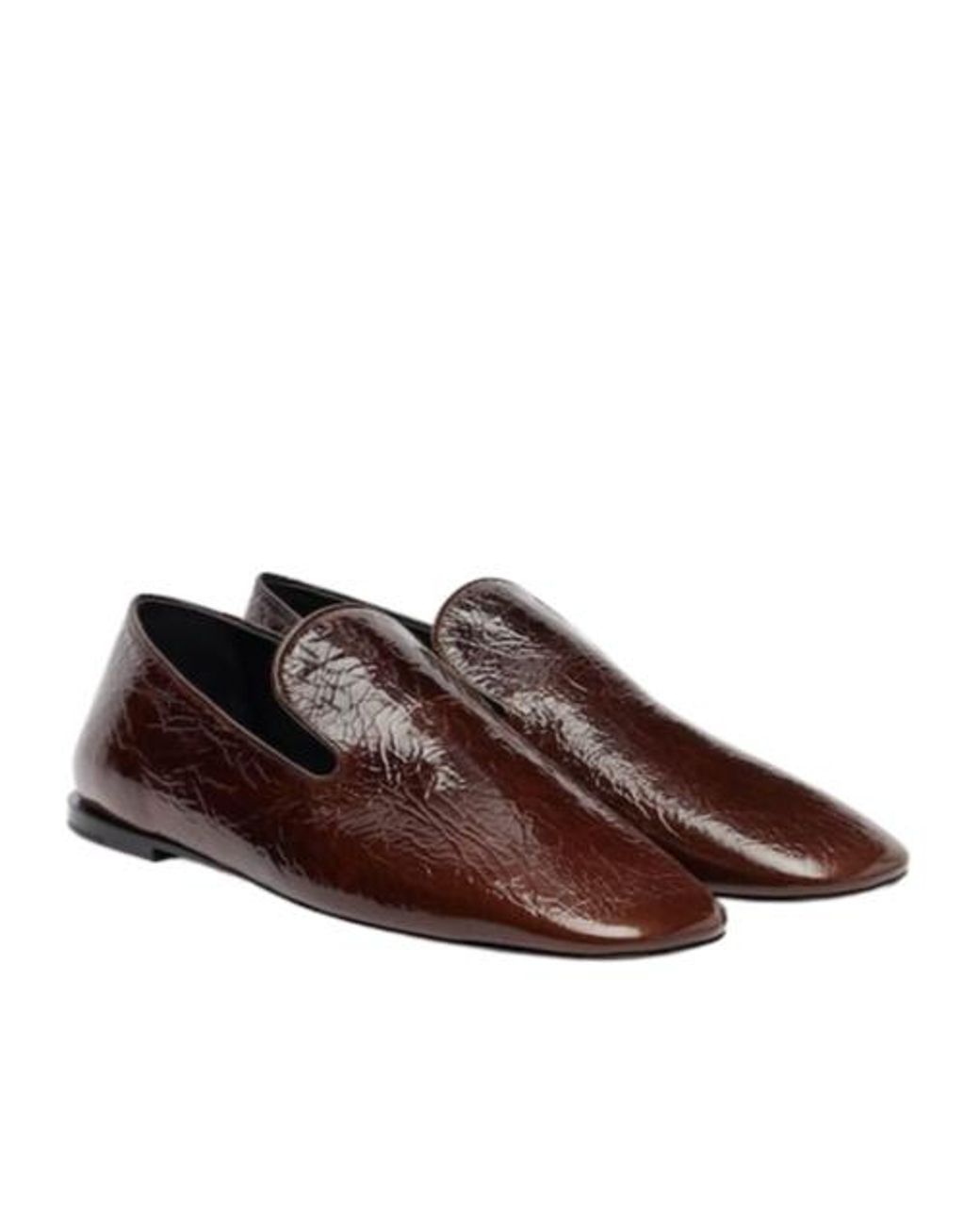 Jil Sander Brown Leather Loafers