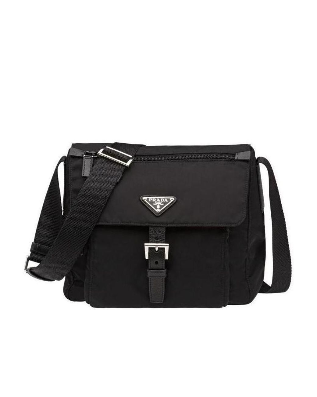 Prada Black Logo Cross-Body Bag