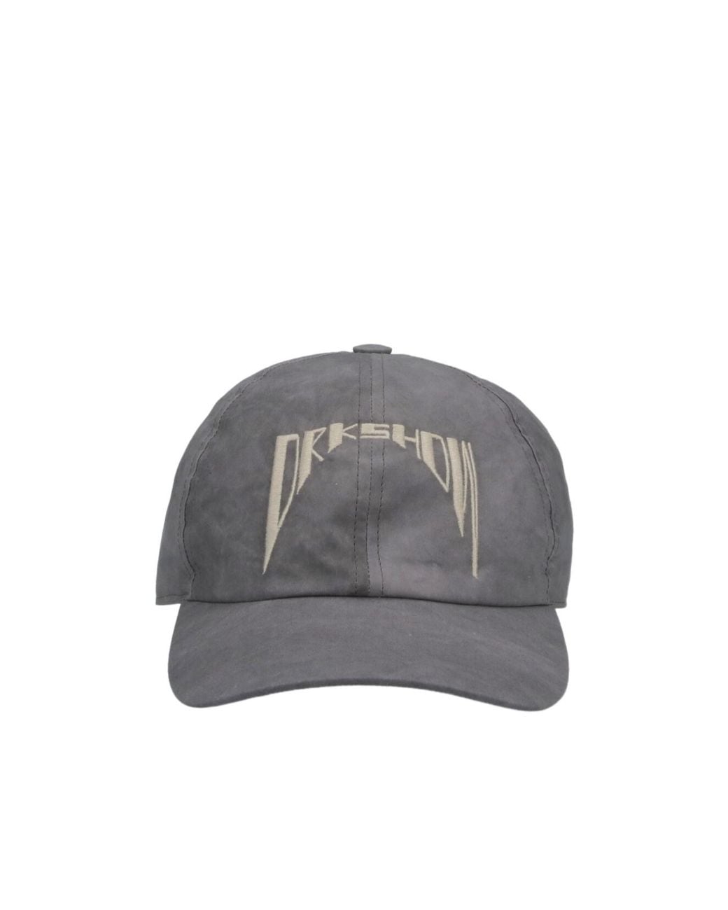 Rick Owens Gray Embroidered Baseball Cap for men