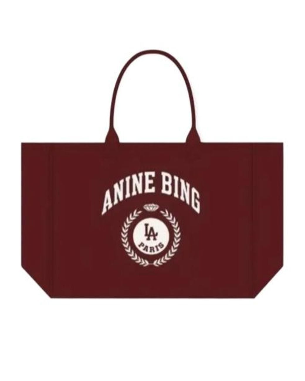 Anine Bing Red Leo Canvas Tote Collegiate