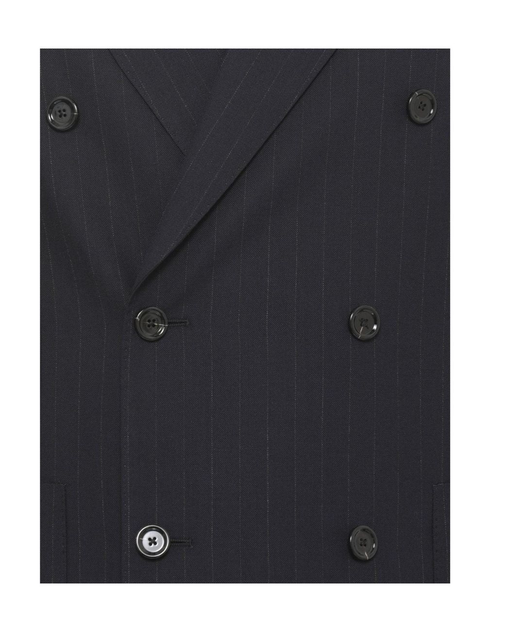 Lardini Blue Pinstriped Double-Breasted Suit for men