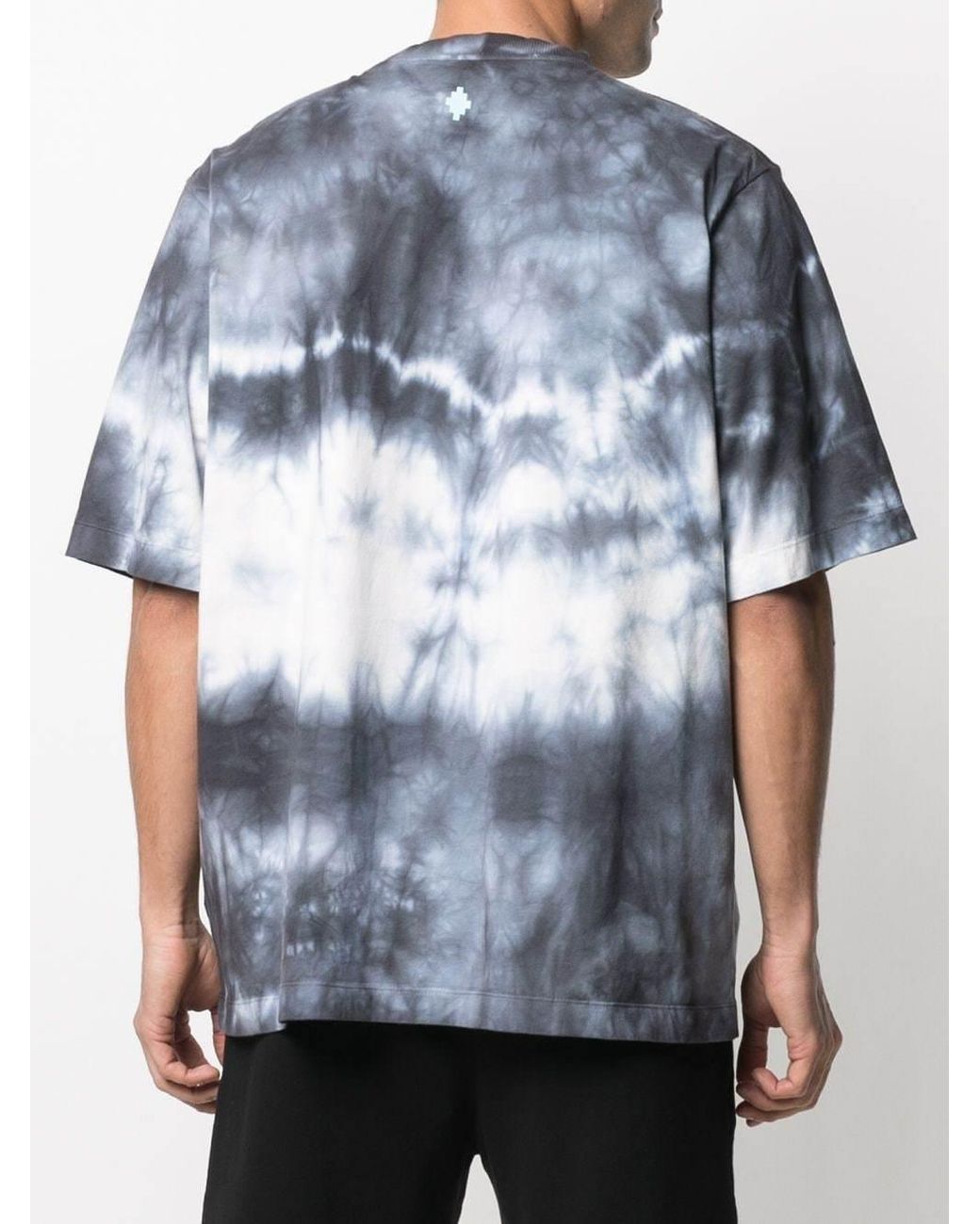 Marcelo Burlon Blue County Of Milan Monogram Tie-Dye T-Shirt for men