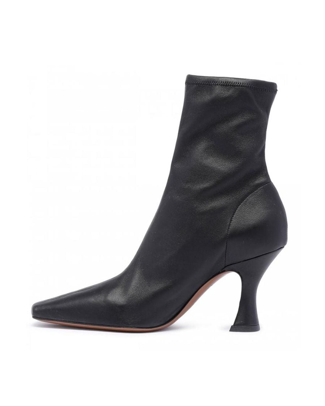 Neous Black Ran Stretch-Design Leather Boots