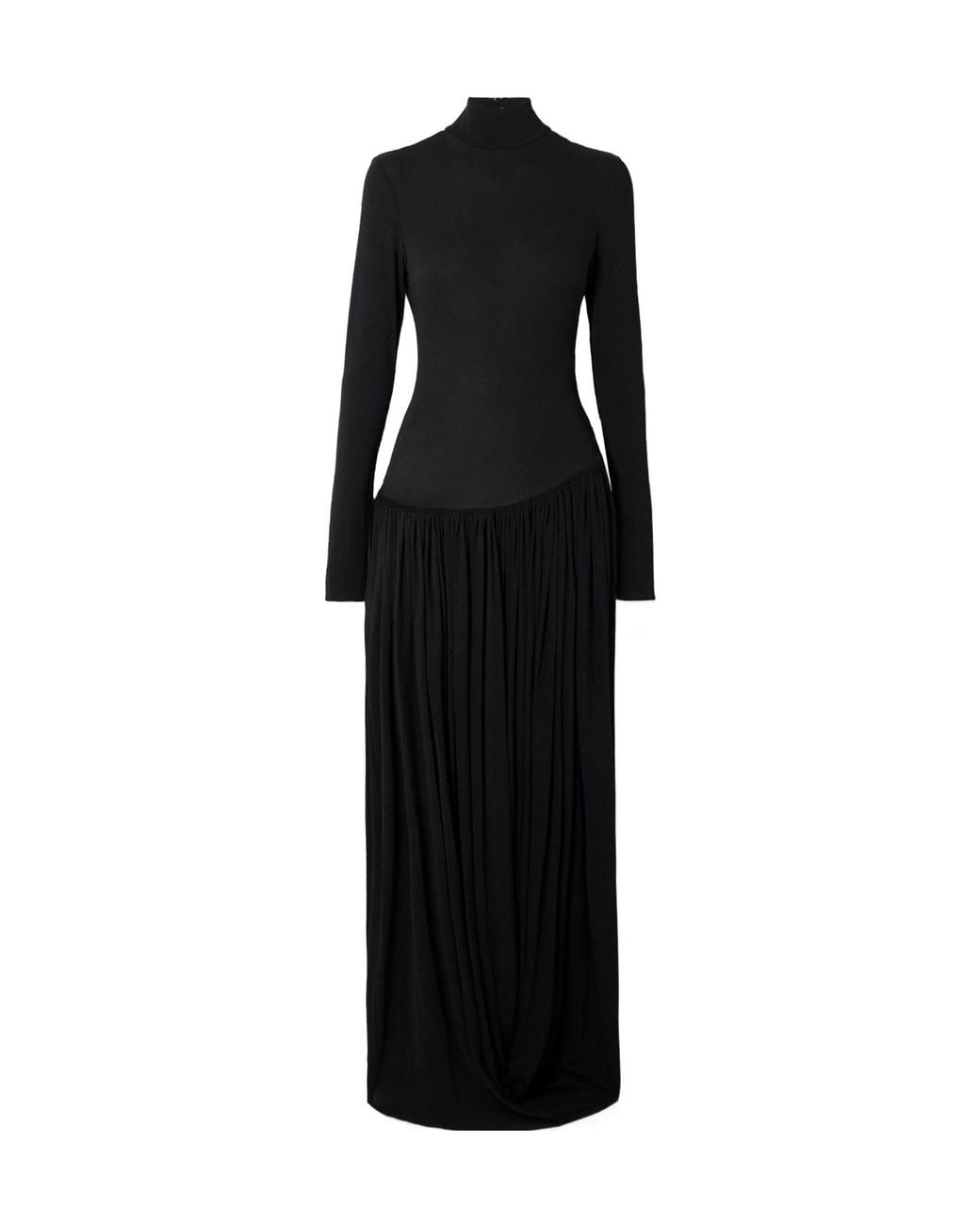 Magda Butrym Black Stretch-Jersey Maxi Dress