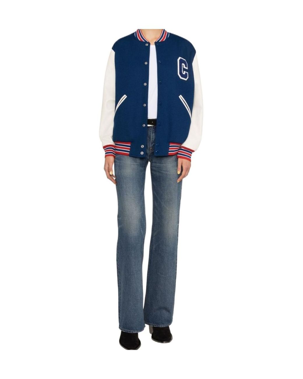 Céline Blue Varsity Jacket