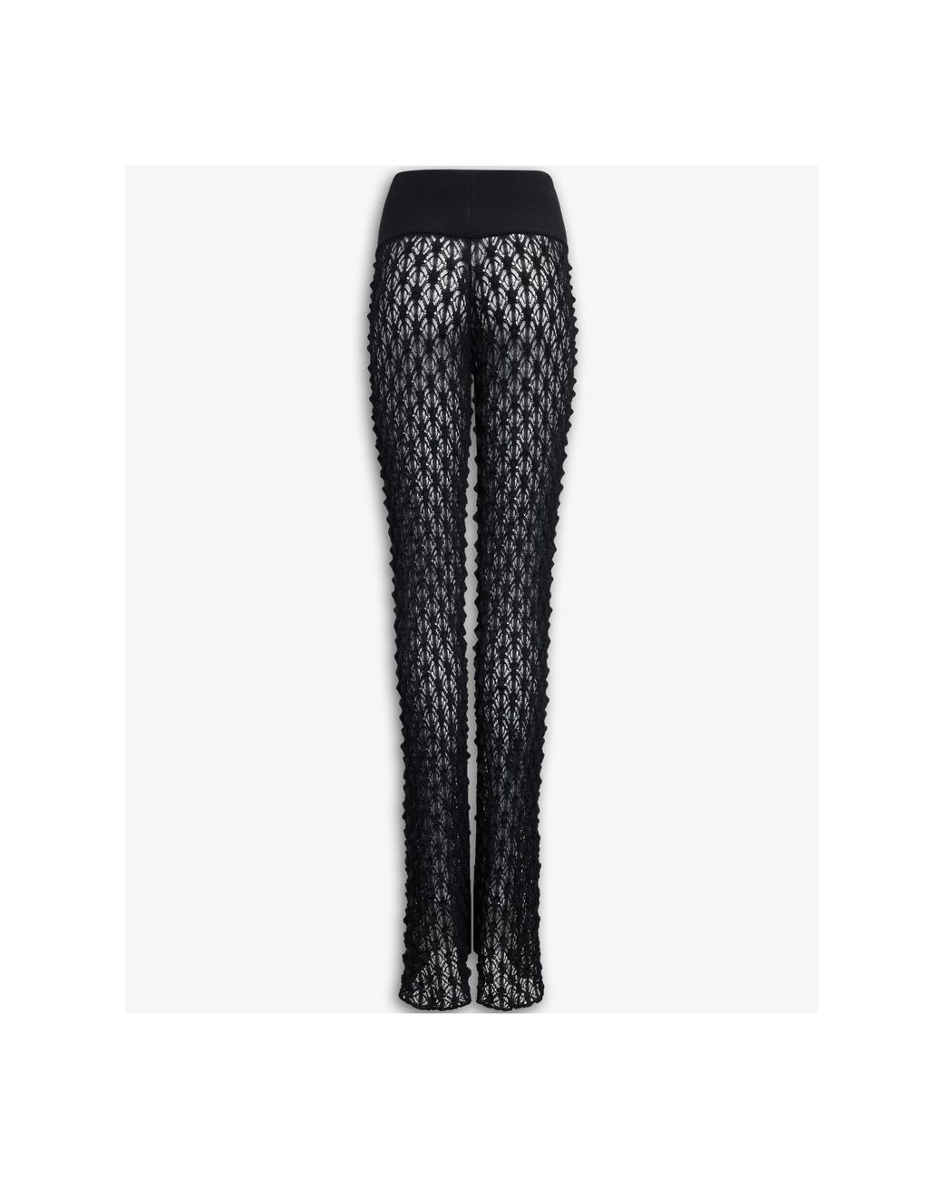Alaïa Black Lace Knit Pants