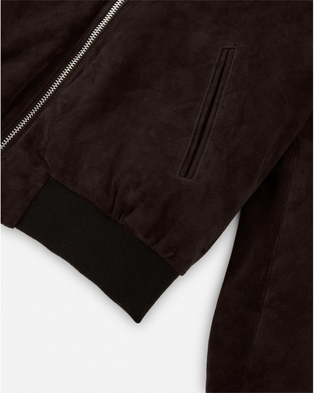 The Jack Leathers Black The Jackie Leathers Suede Zip Jacket for men