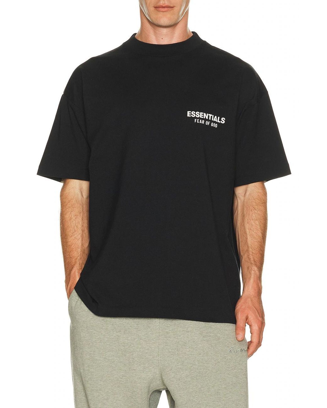 Fear Of God Black Short-Sleeved T-Shirt for men
