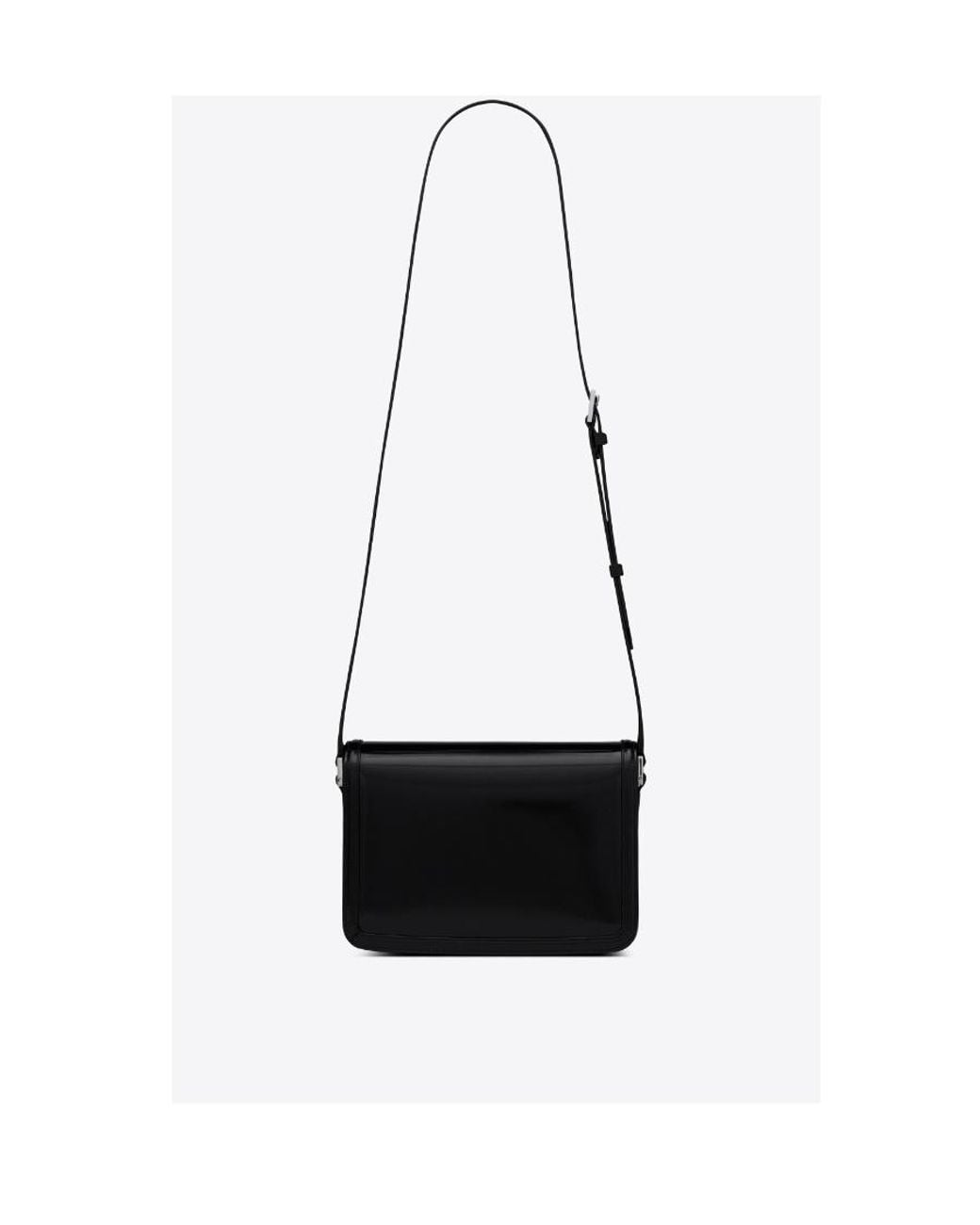 Saint Laurent White Solferino Logo Plaque Medium Shoulder Bag for men