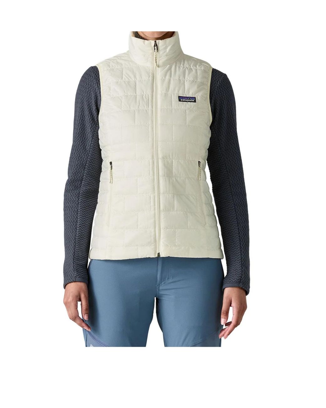 Patagonia White Quilted Slim Down Jacket