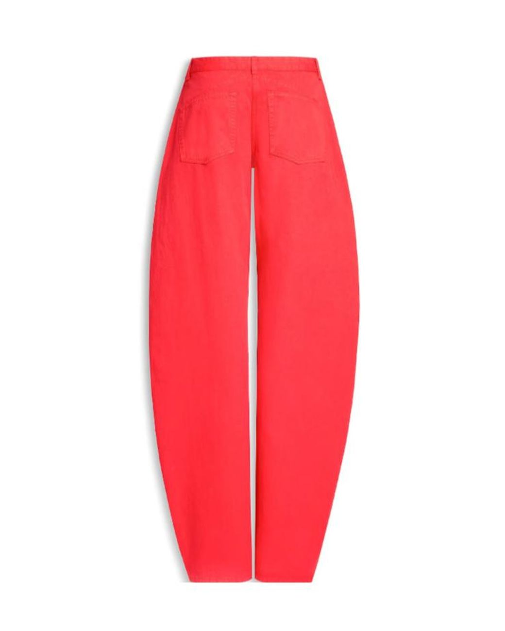 Alaïa Red Alaïa High-Rise Wide-Leg Pants