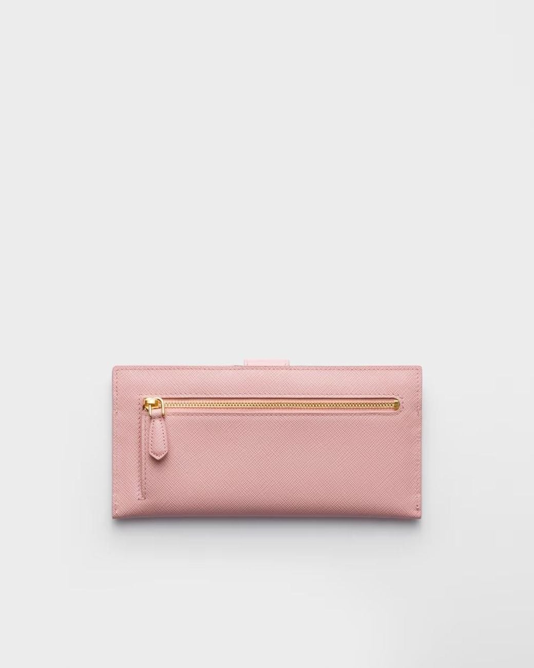 Prada Pink Snap-Closure Leather Wallet