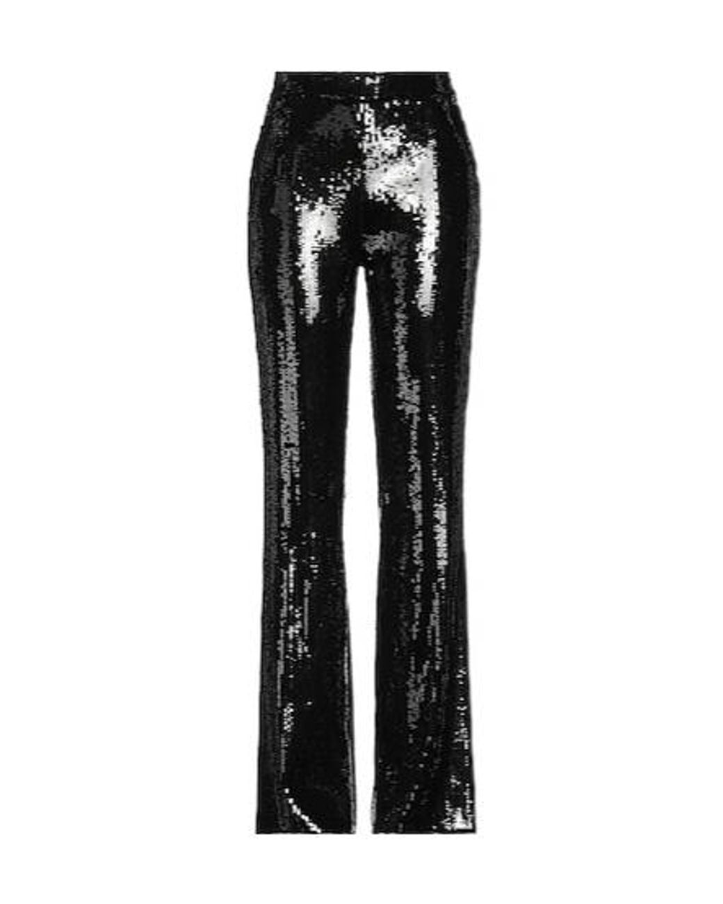 Max Mara Black Minimal Solid-Color Long Trousers