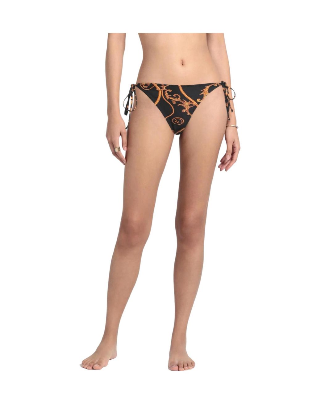 Ganni Black Twotone Bikini Bottom