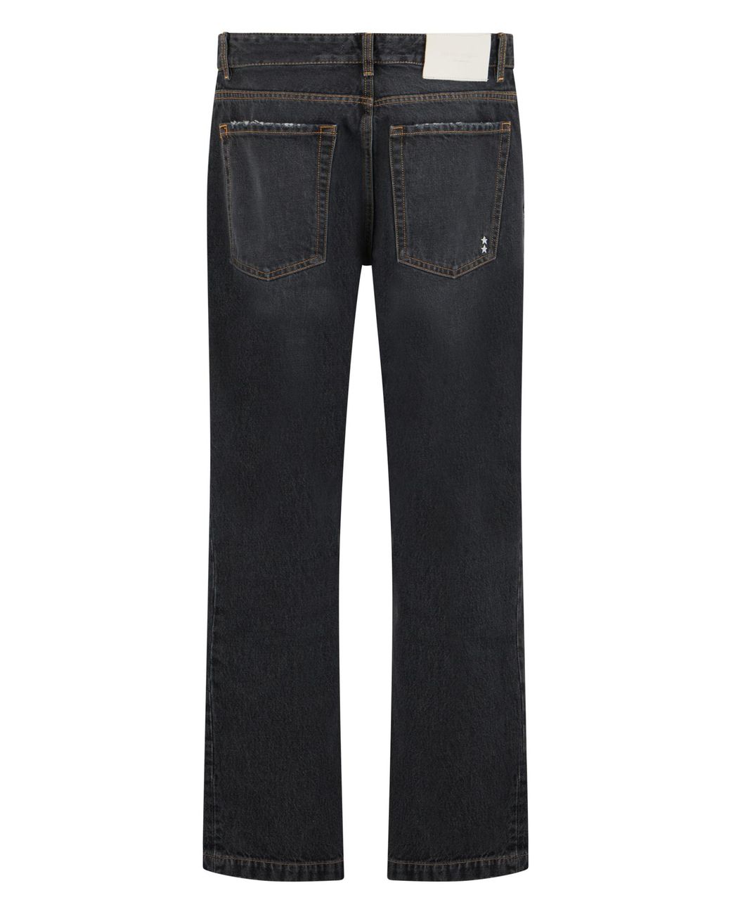 ICON DENIM Black Iann Straight-Leg Jeans for men