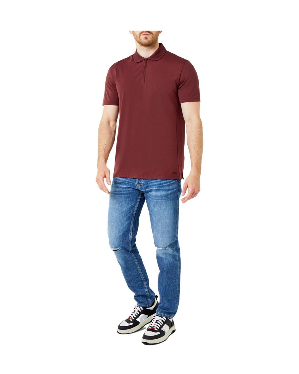 Boss Blue Tapered Jeans for men