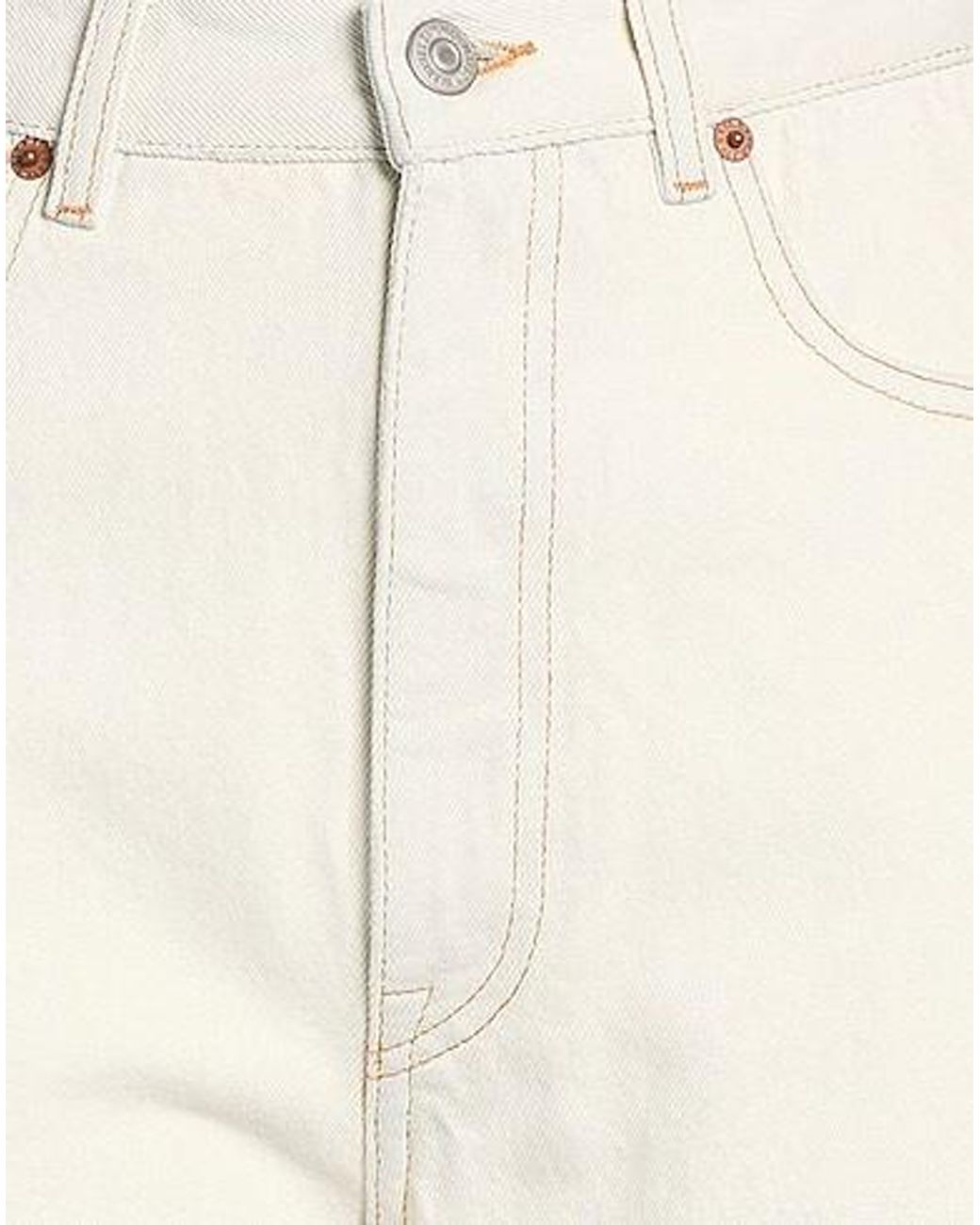 MM6 by Maison Margiela White Straightleg Jeans