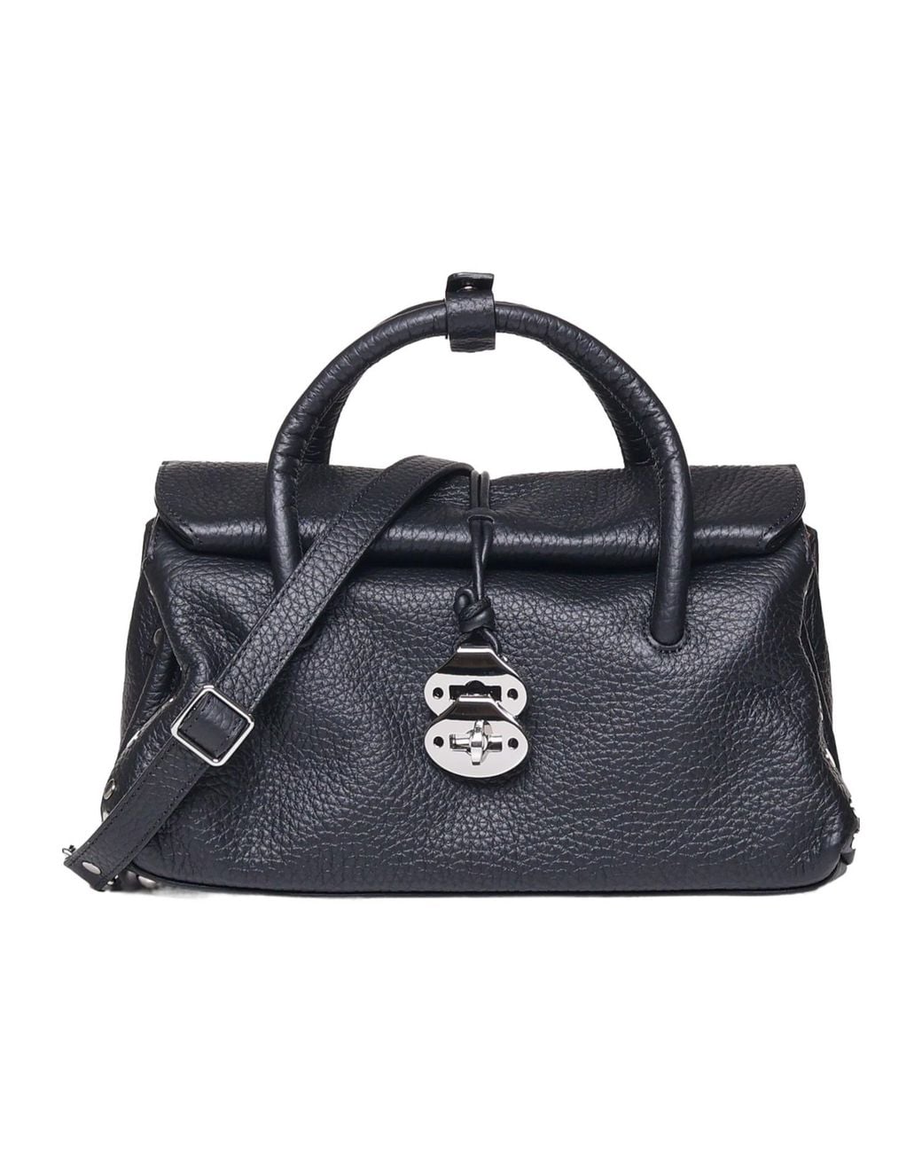 Zanellato Black Dotta Centauro Shoulder Bag