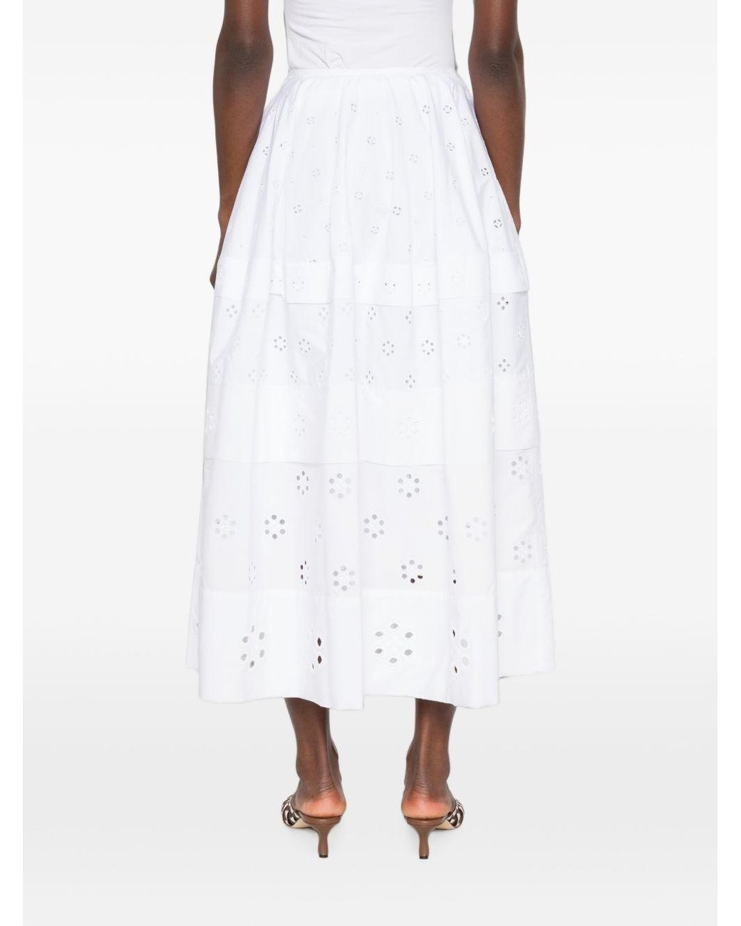 Céline White Skirt