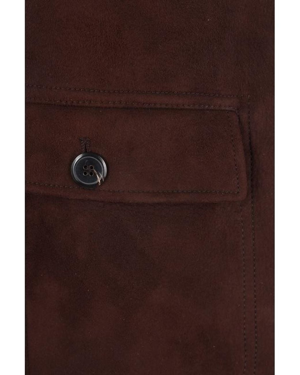 Prada Brown Long-Sleeved Button-Up Jacket