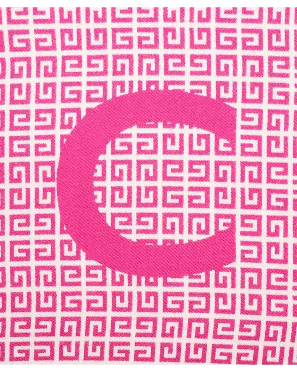 Givenchy Pink Logo Scarf for men
