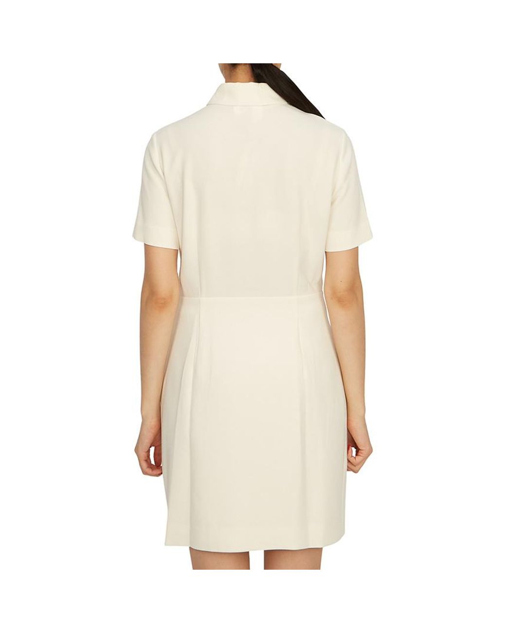 Theory White Short-Sleeved Dress