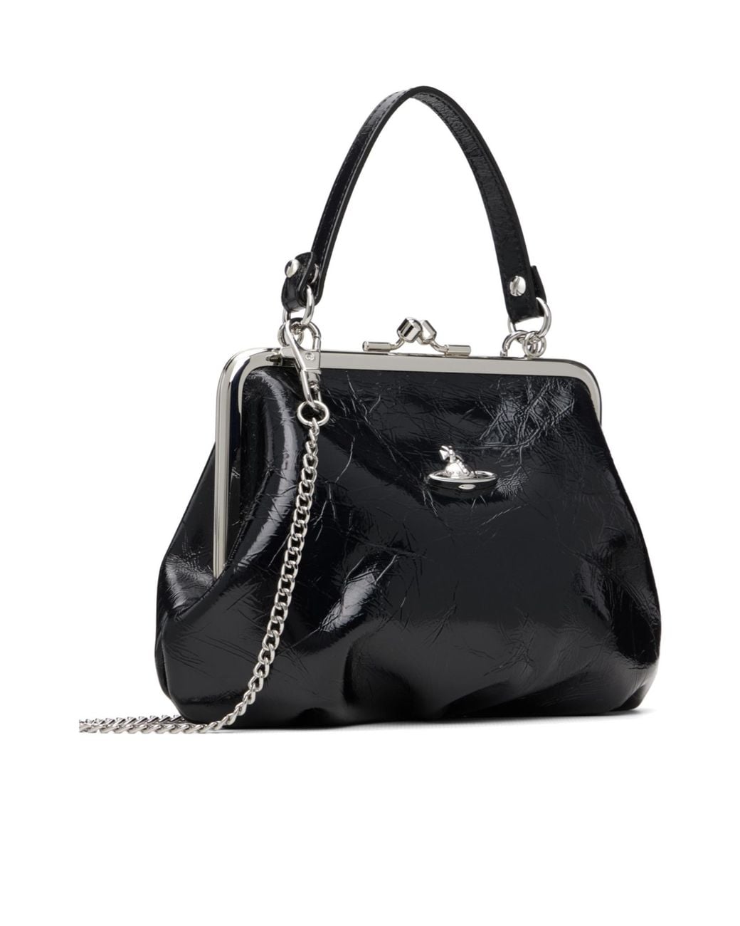 Vivienne Westwood Black Granny Chain Shoulder Bag