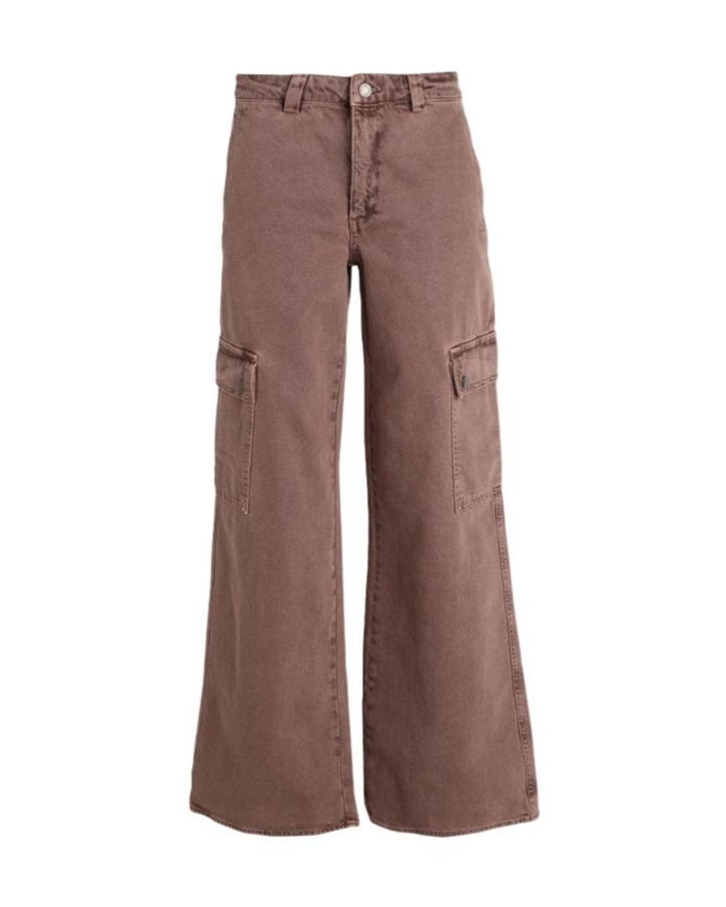 MAX&Co. Brown Solidcolor Long Trousers