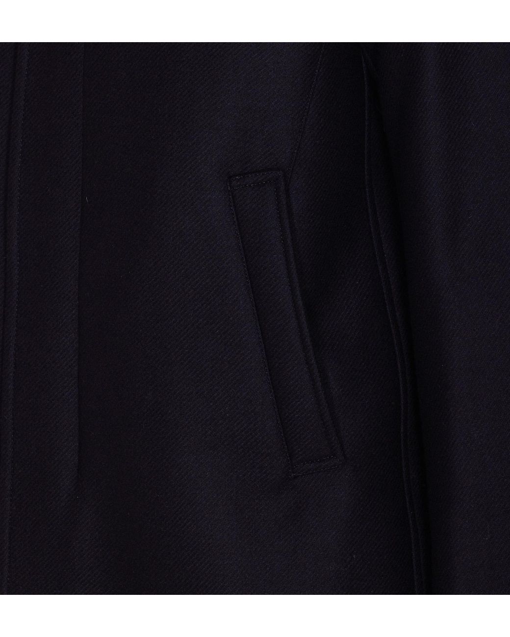 Herno Blue High Neck Long Coat for men