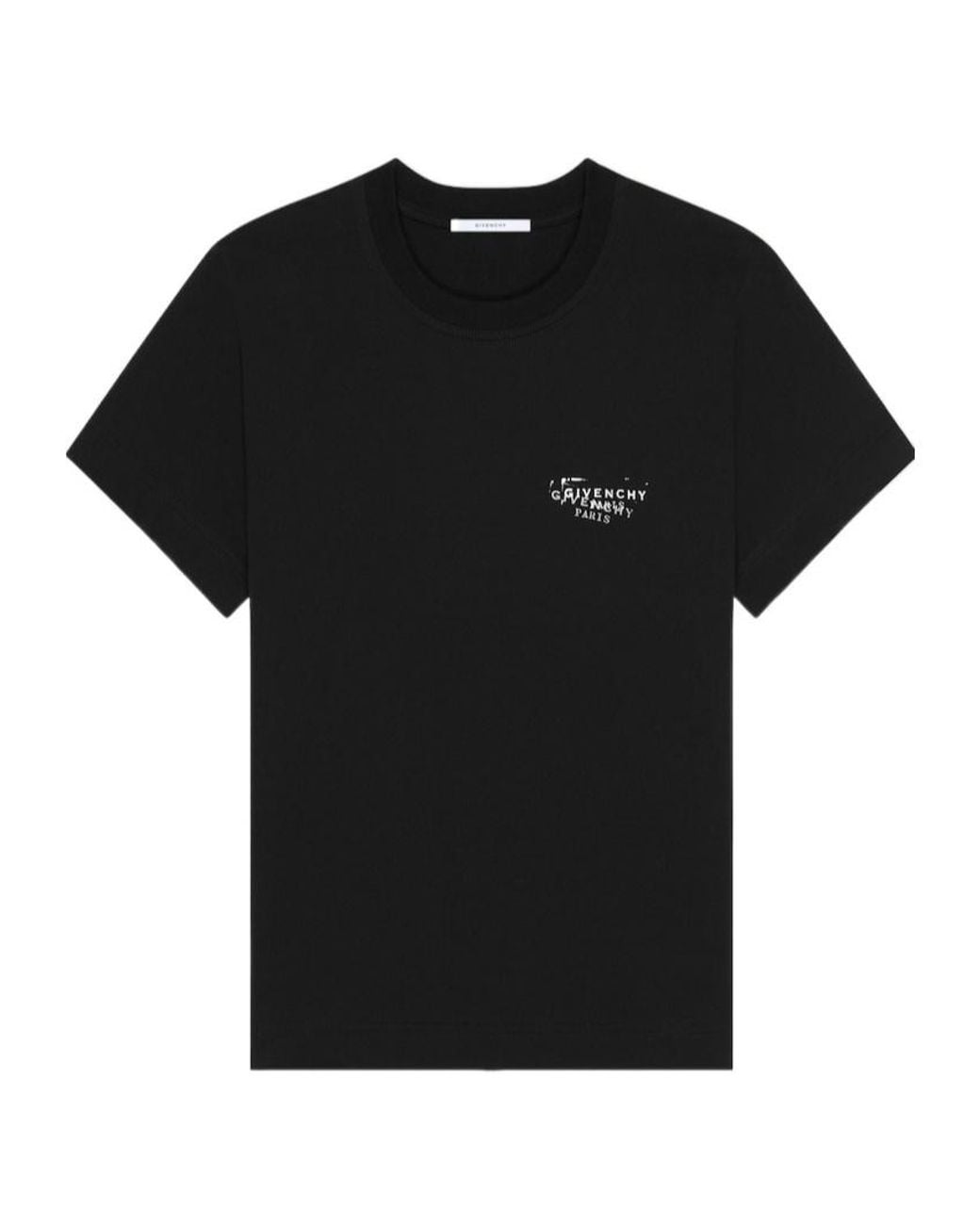 Givenchy Black Logo Printed Crewneck T-Shirt